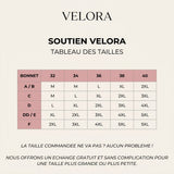 Tableau des tailles Soutien Velora